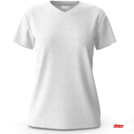 Women's Relaxed Heather CVC V-Neck Tee